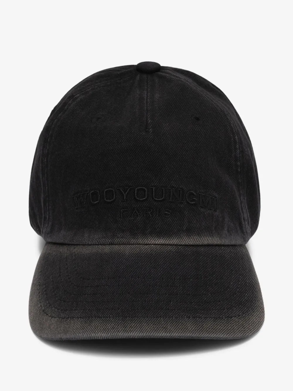 Wooyoungmi embroidered baseball hat | Black | Image 1
