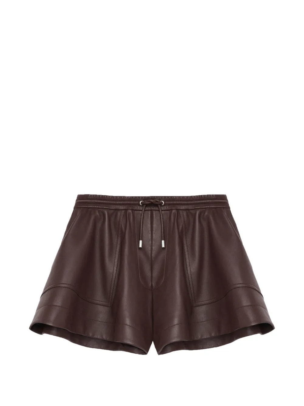 LOEWE drawstring panelled shorts - Brown