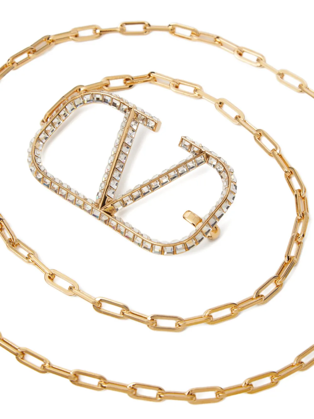  Valentino Garavani Vlogo Chain Belt - Gold 