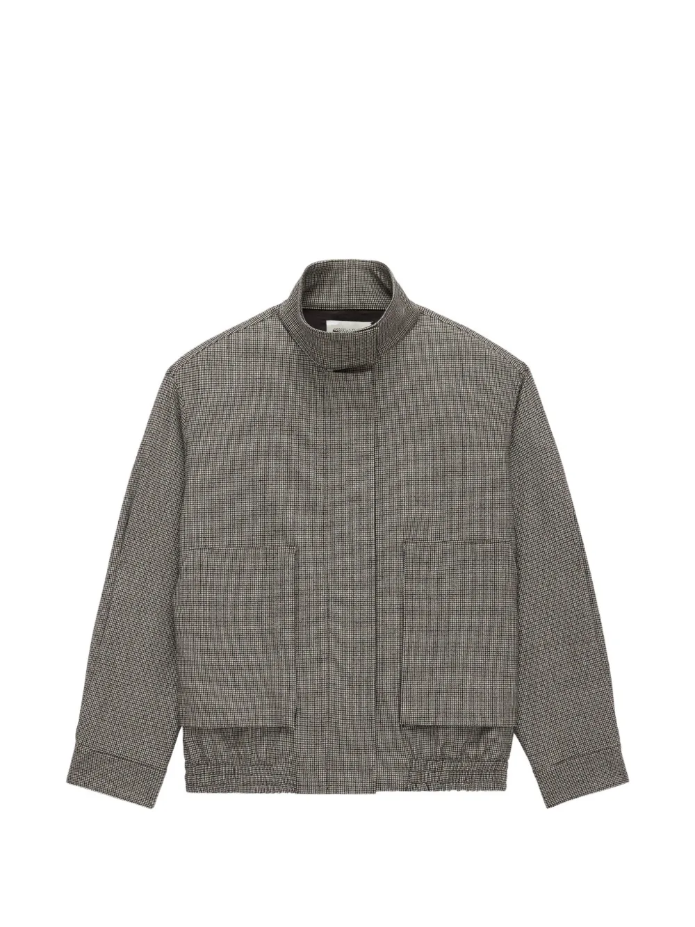 WE-AR4 check high-neck jacket - Toni neutri