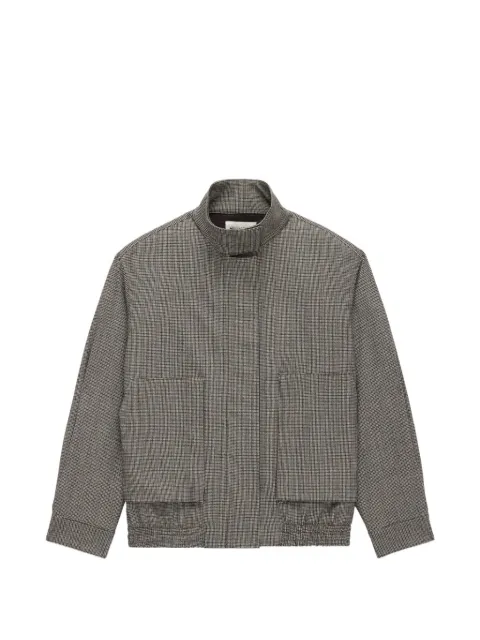 WE-AR4 check high-neck jacket