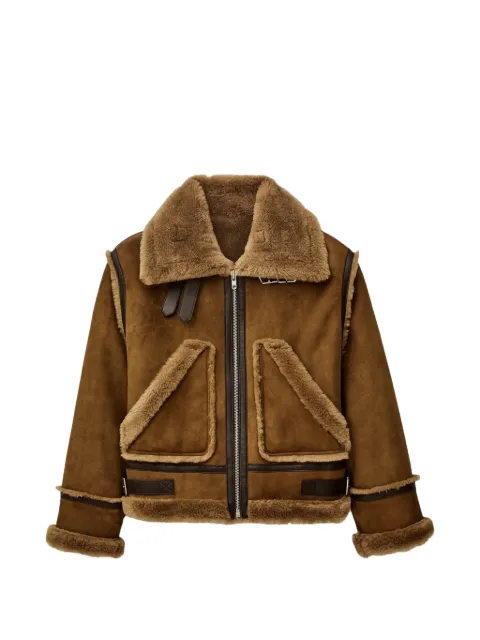 Ba&Sh shearling collar jacket