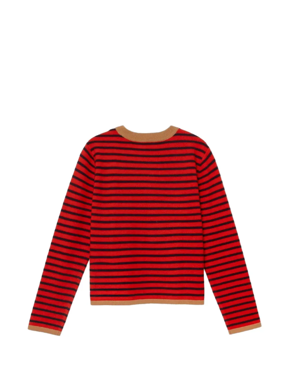  Xirena Maxwell Striped Round-neck Sweater - Red 