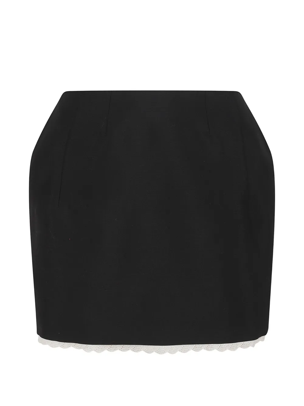 Magda Butrym lace trim skirt - Nero