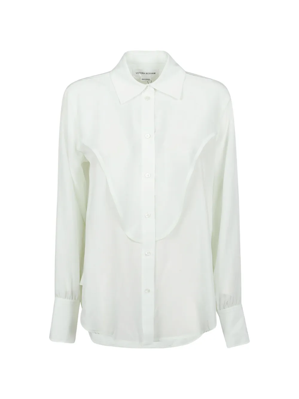 Victoria Beckham button-up collared shirt - Bianco