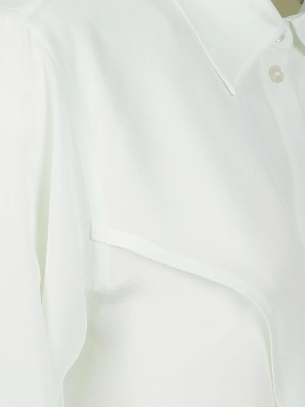 Victoria Beckham Button-up blouse met kraag Wit