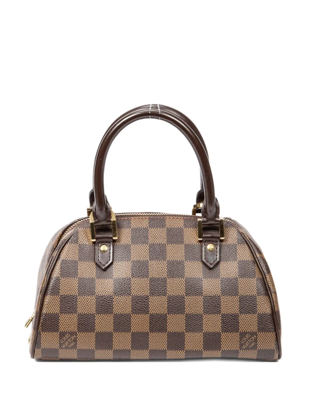 Louis Vuitton Pre-Owned check top handle bag - Marrone