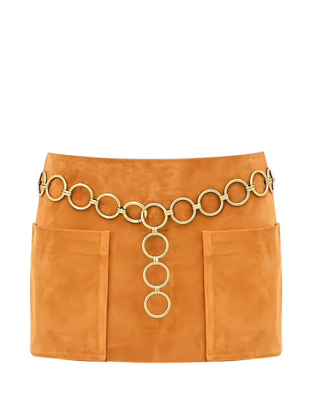 Alexis Nita chain-detail mini skirt - Arancione