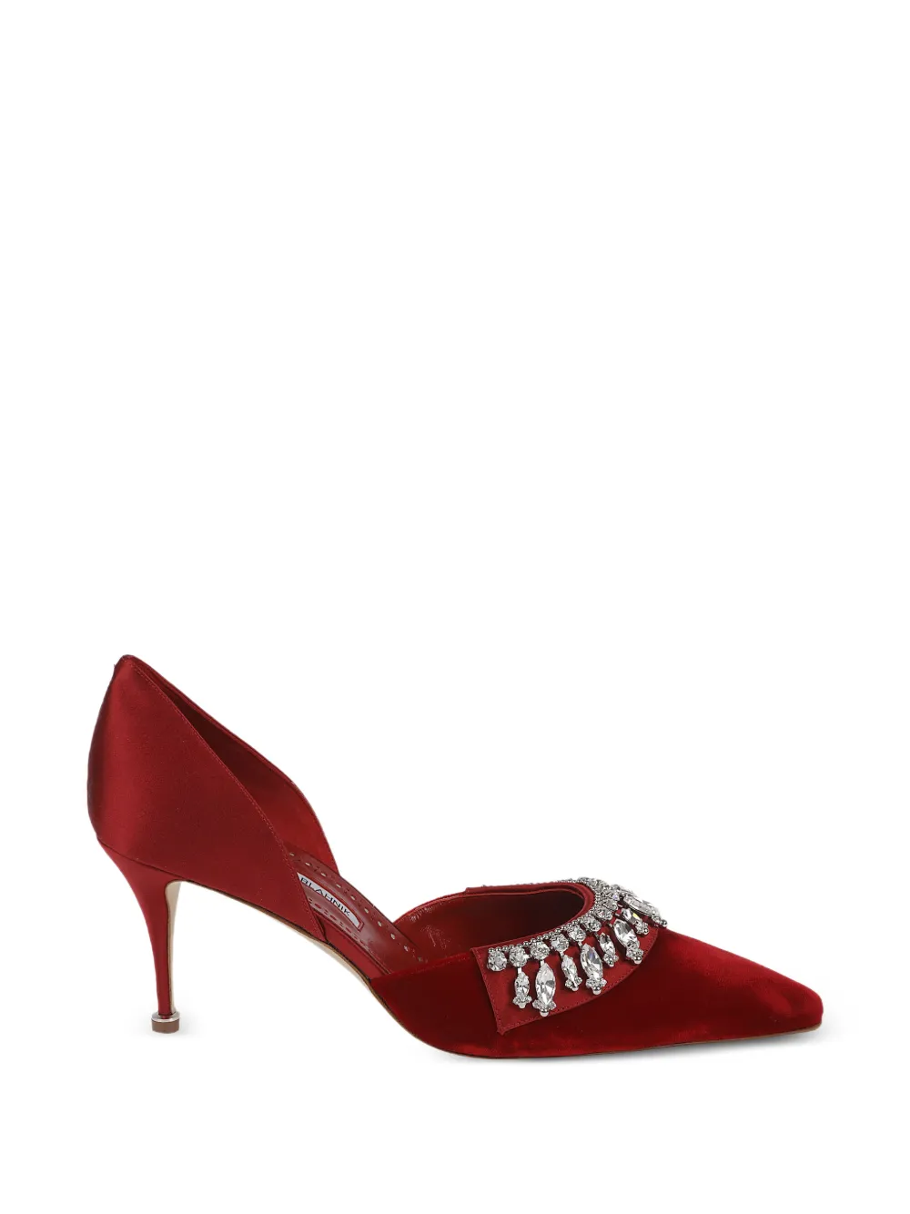 Manolo Blahnik Verfraaide pumps Rood
