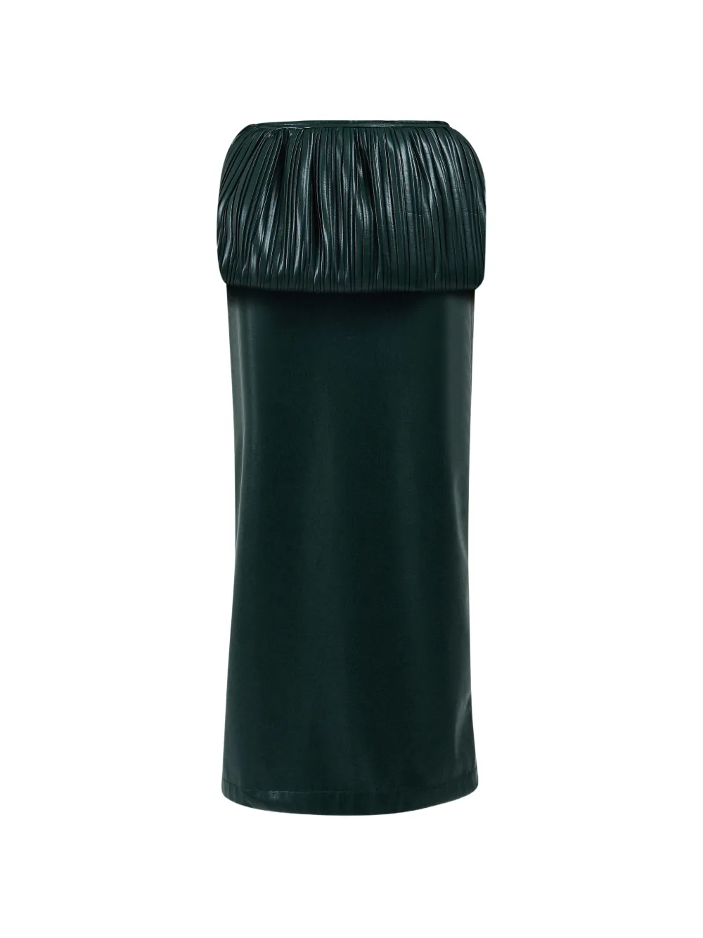 Rowen Rose pleated balloon maxi skirt - Verde