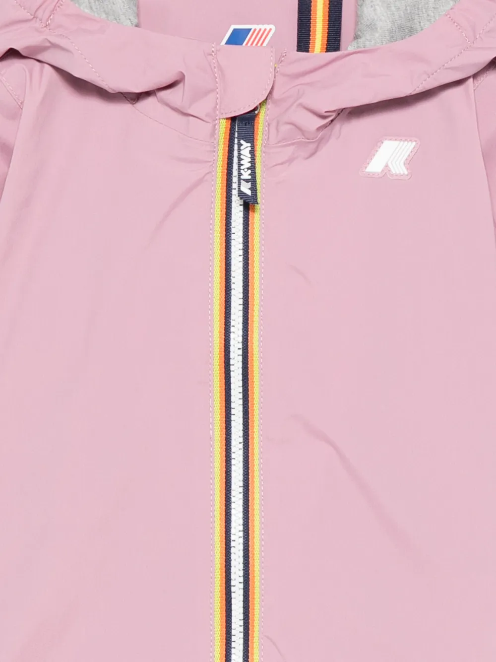  K Way Kids Hooded Zip Jacket - Pink 