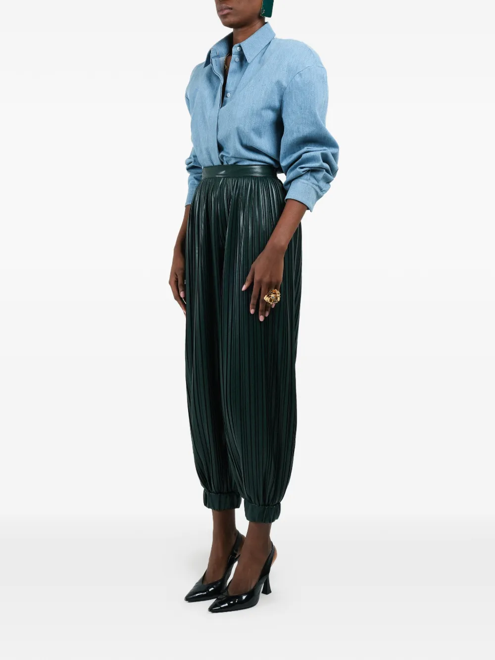 Pleated Balloon Trousers