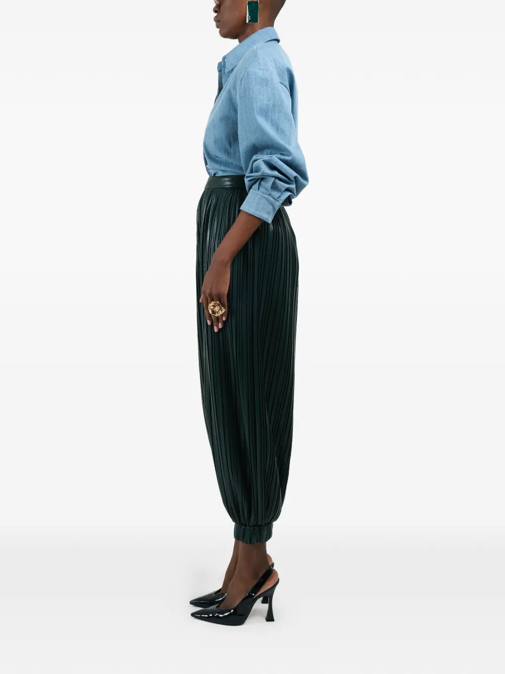 Pleated Balloon Trousers