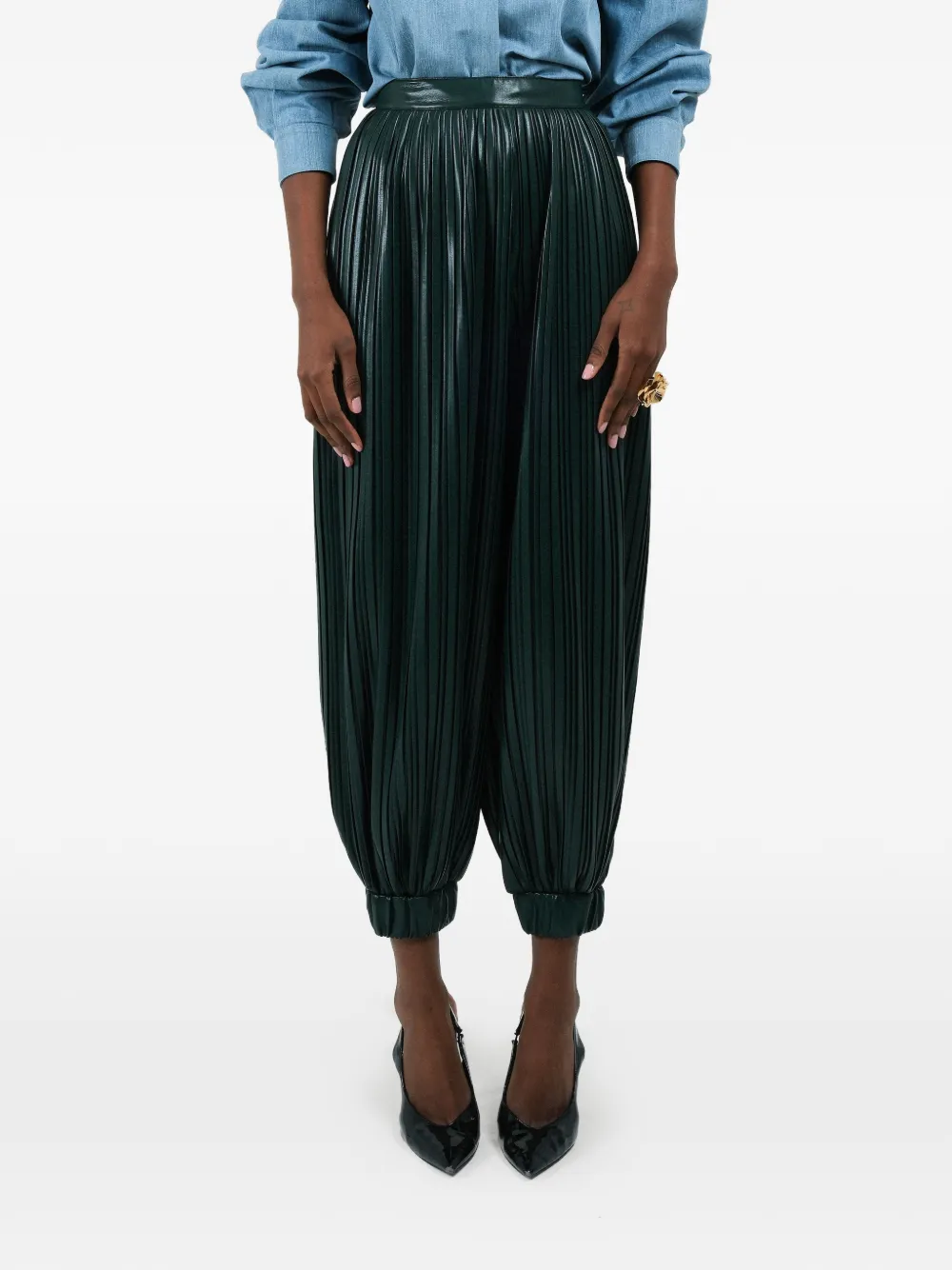 Pleated Balloon Trousers