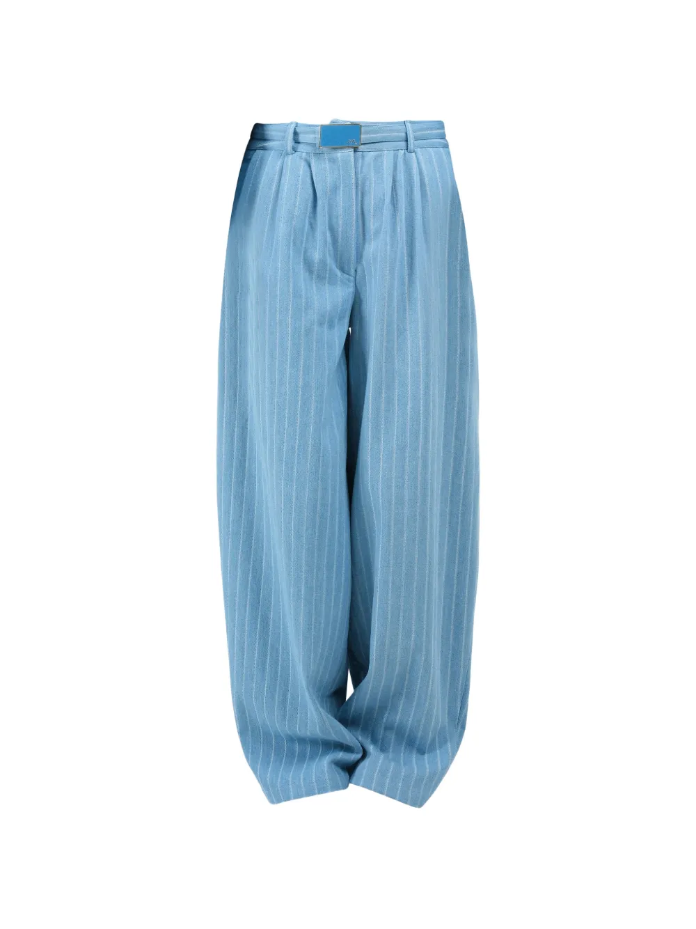 Rowen Rose striped wide-leg jeans - Blu