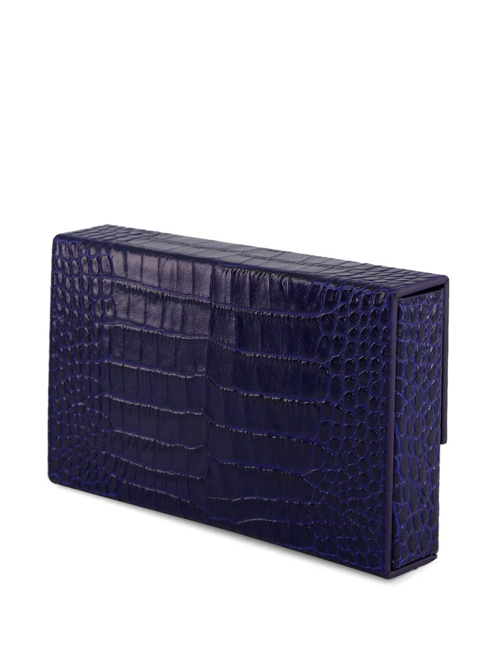  Tom Ford Crocodile-effect Leather Clutch - Blue 