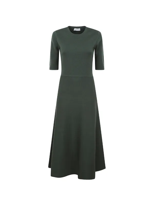 Gabriela Hearst Short-sleeve Dress in Green