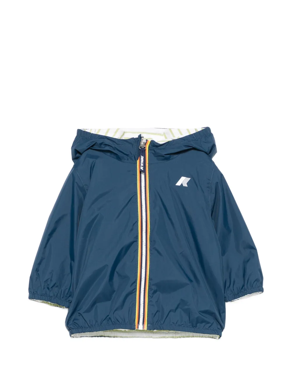 K Way Kids hooded zip jacket - Blu
