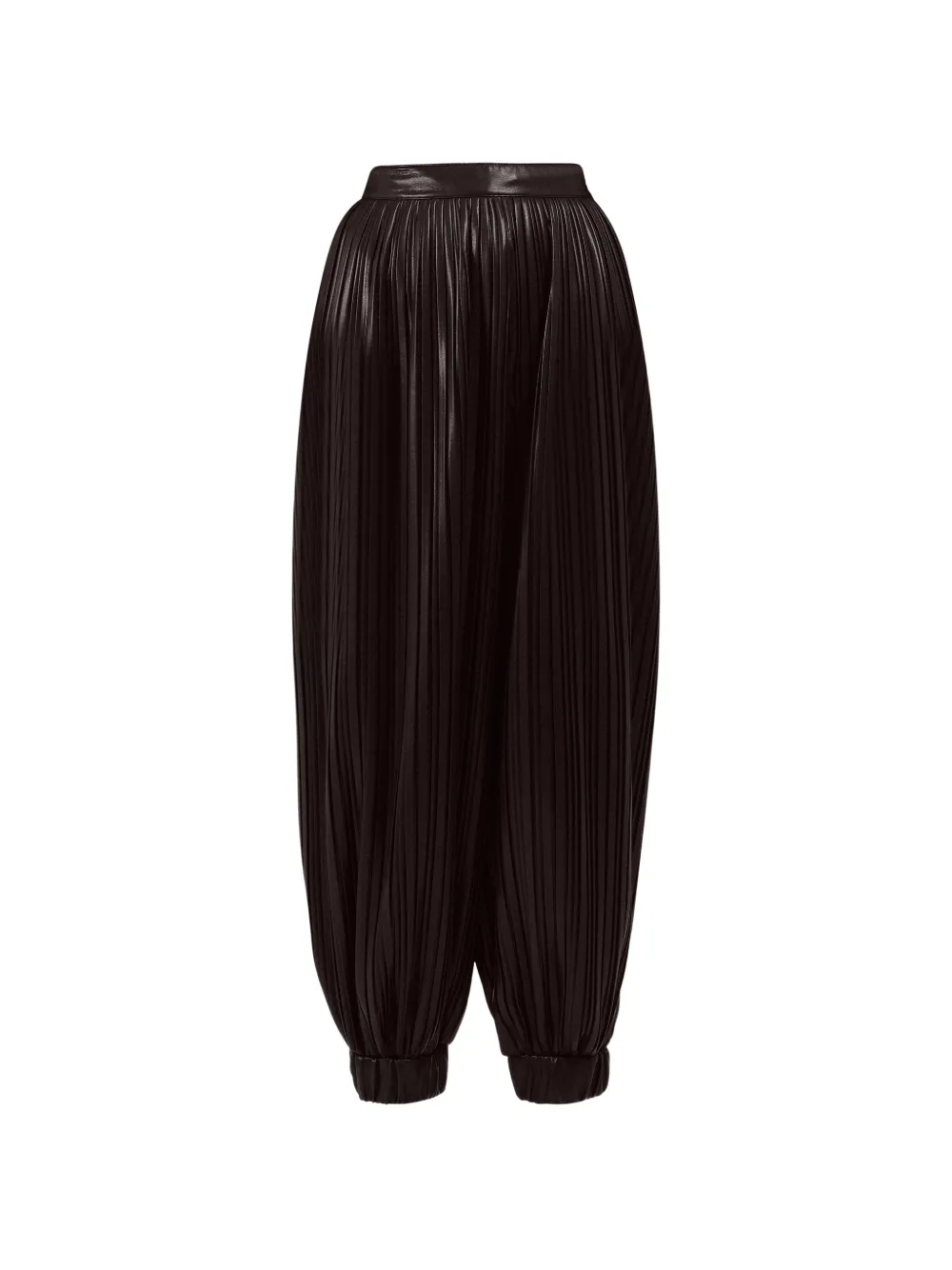 Rowen Rose pleated balloon trousers - Marrone