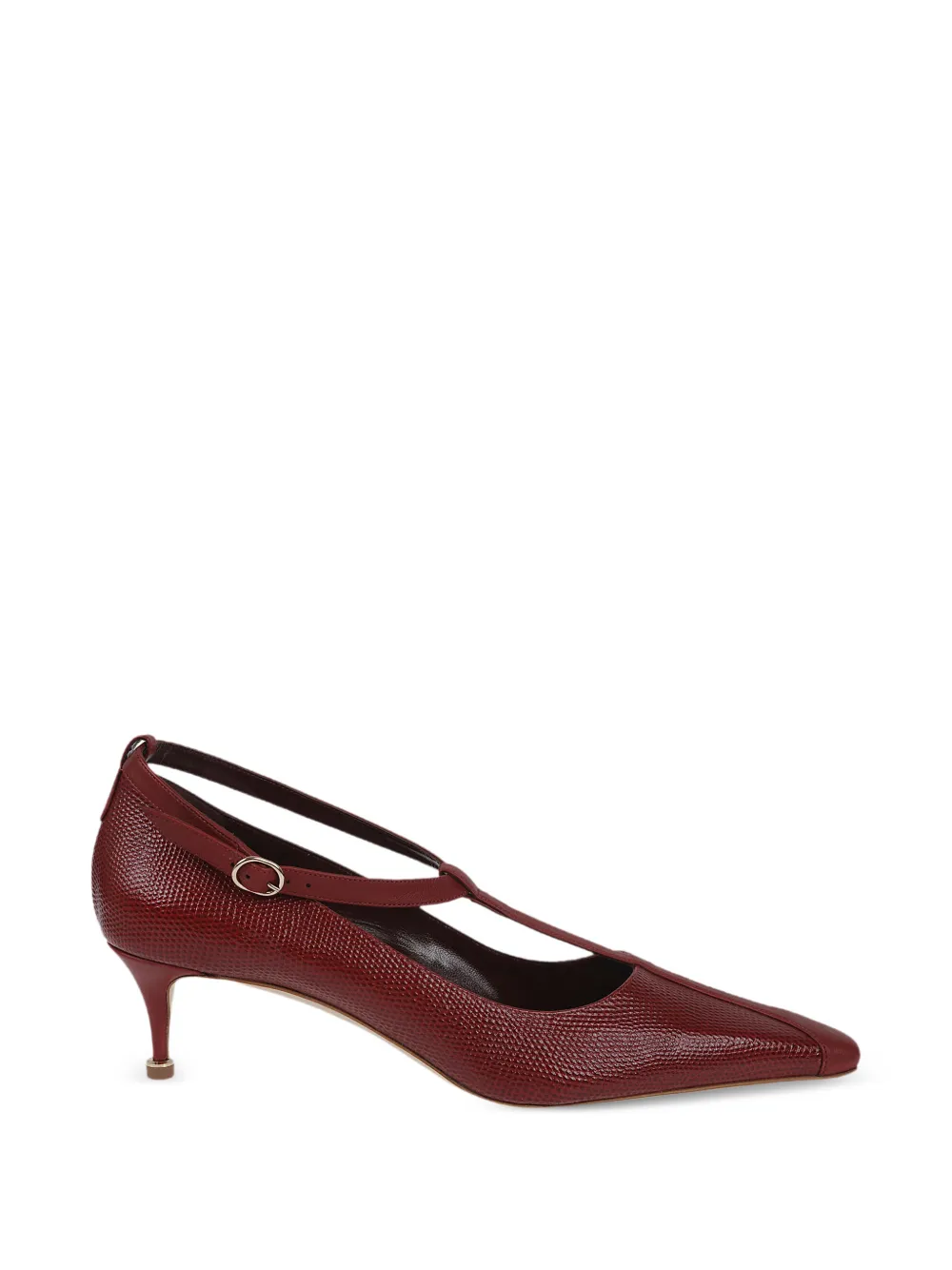 Manolo Blahnik Pumps met T-bandje Rood
