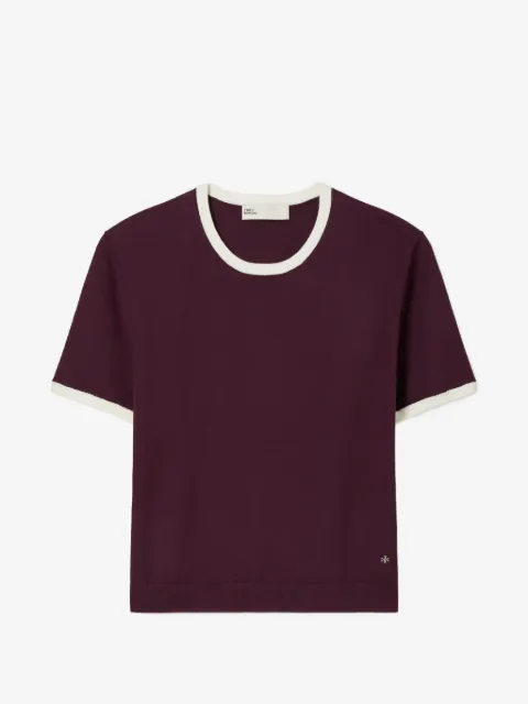 Tory Burch contrast-trim T-shirt