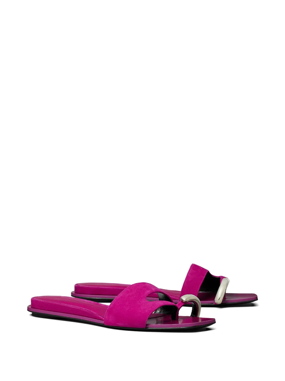 Tory Burch Geperforeerde slippers Roze