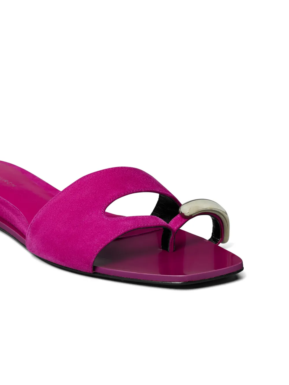 Tory Burch Geperforeerde slippers Roze