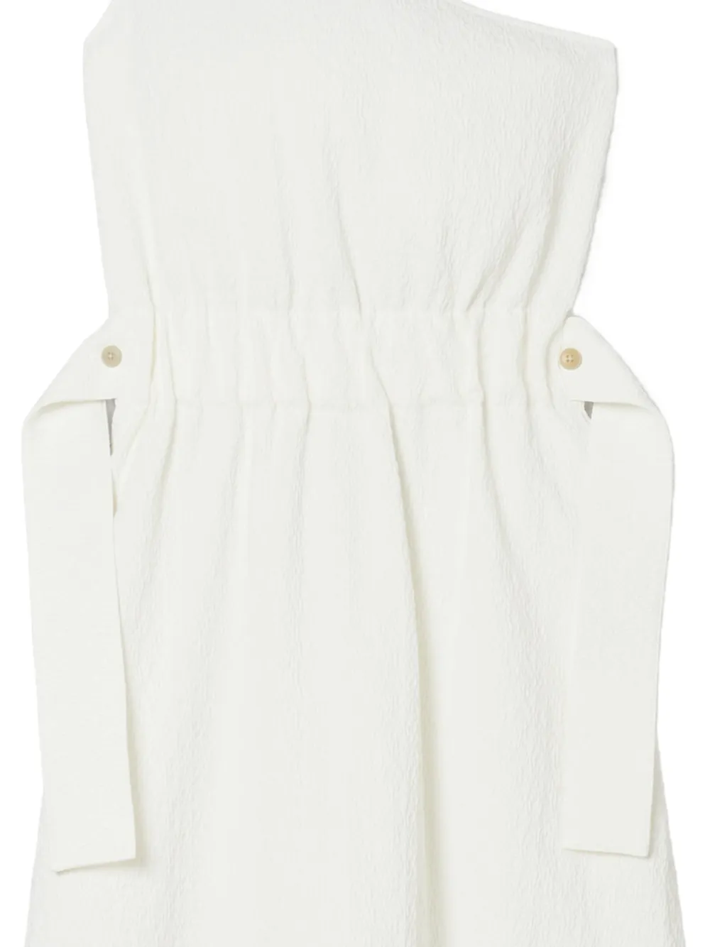 Tory Burch Asymmetrische jurk met ceintuur Wit