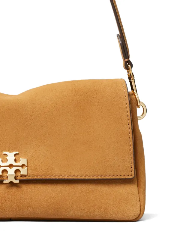 Tory Burch Small Charlie Suede Shoulder Bag | Neutrals | FARFETCH