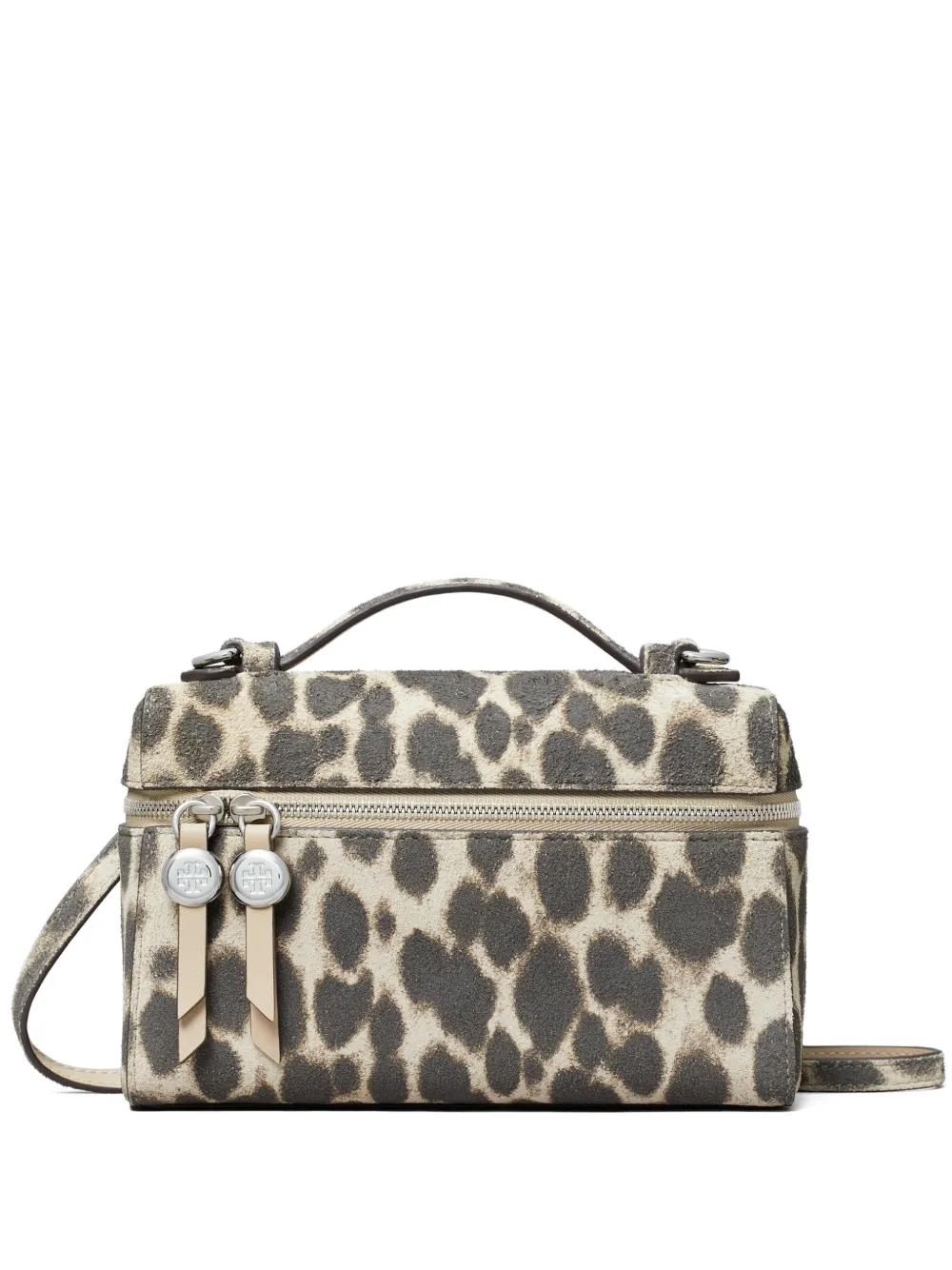 Tory Burch slim Romy suede top handle - Neutrals