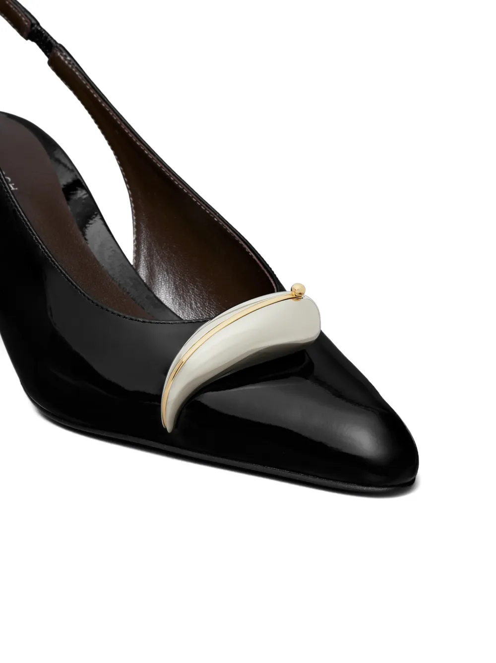 Tory Burch pierced slingback heel Zwart