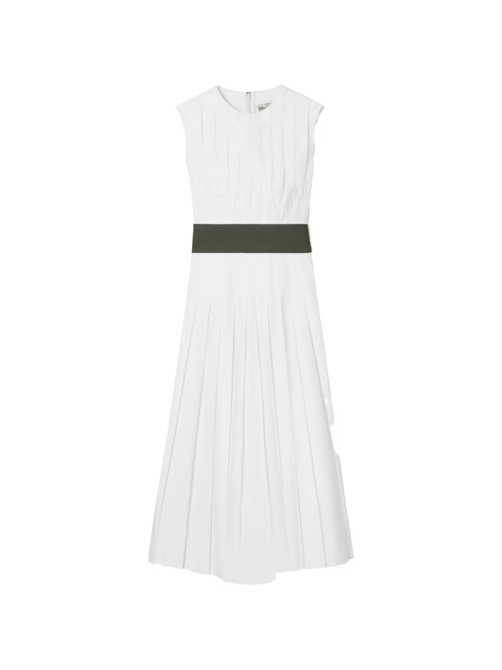 Tory Burch pleated poplin dress - Bianco