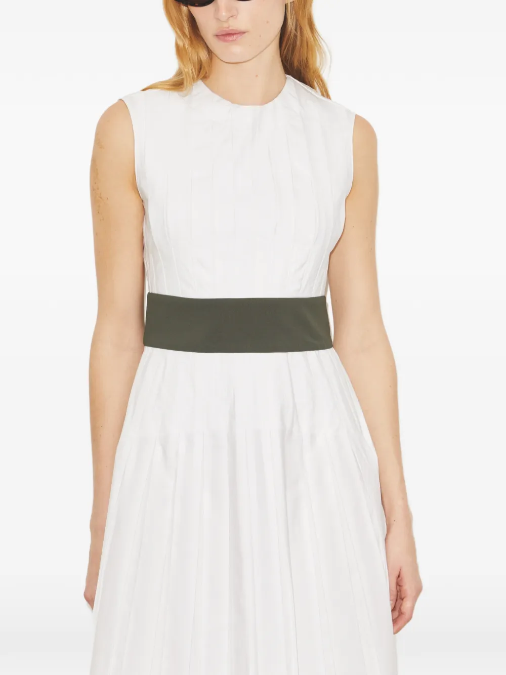 Tory Burch Geplooide jurk Wit