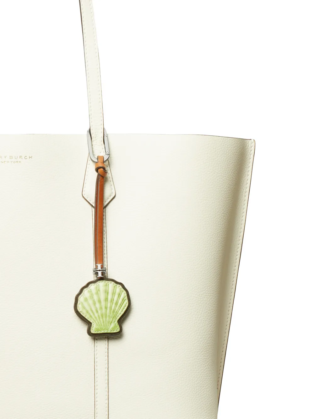 Tory Burch Leren tassenbedel Groen