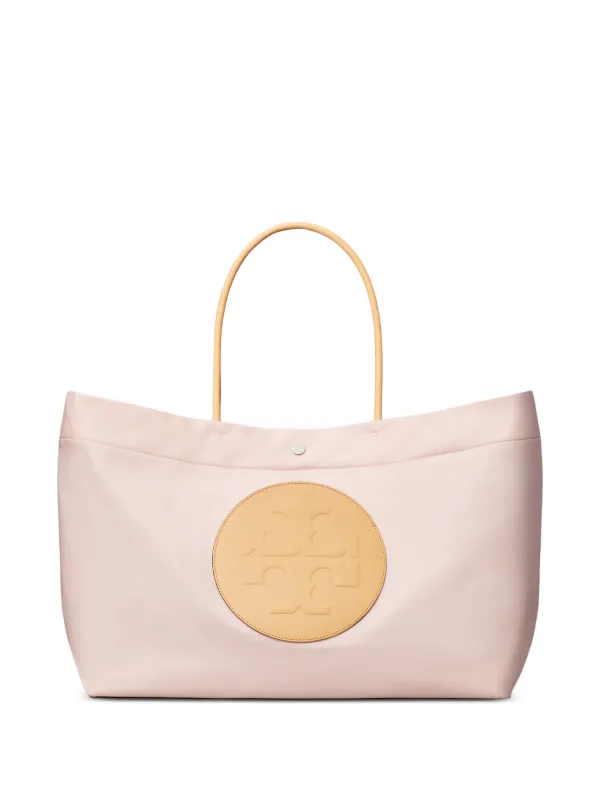 Tory Burch Ella Twist Reversible Tote in Pink