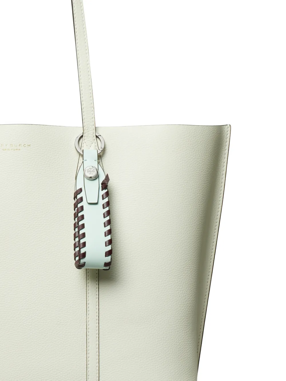 Tory Burch Geweven leren tassenbedel Blauw