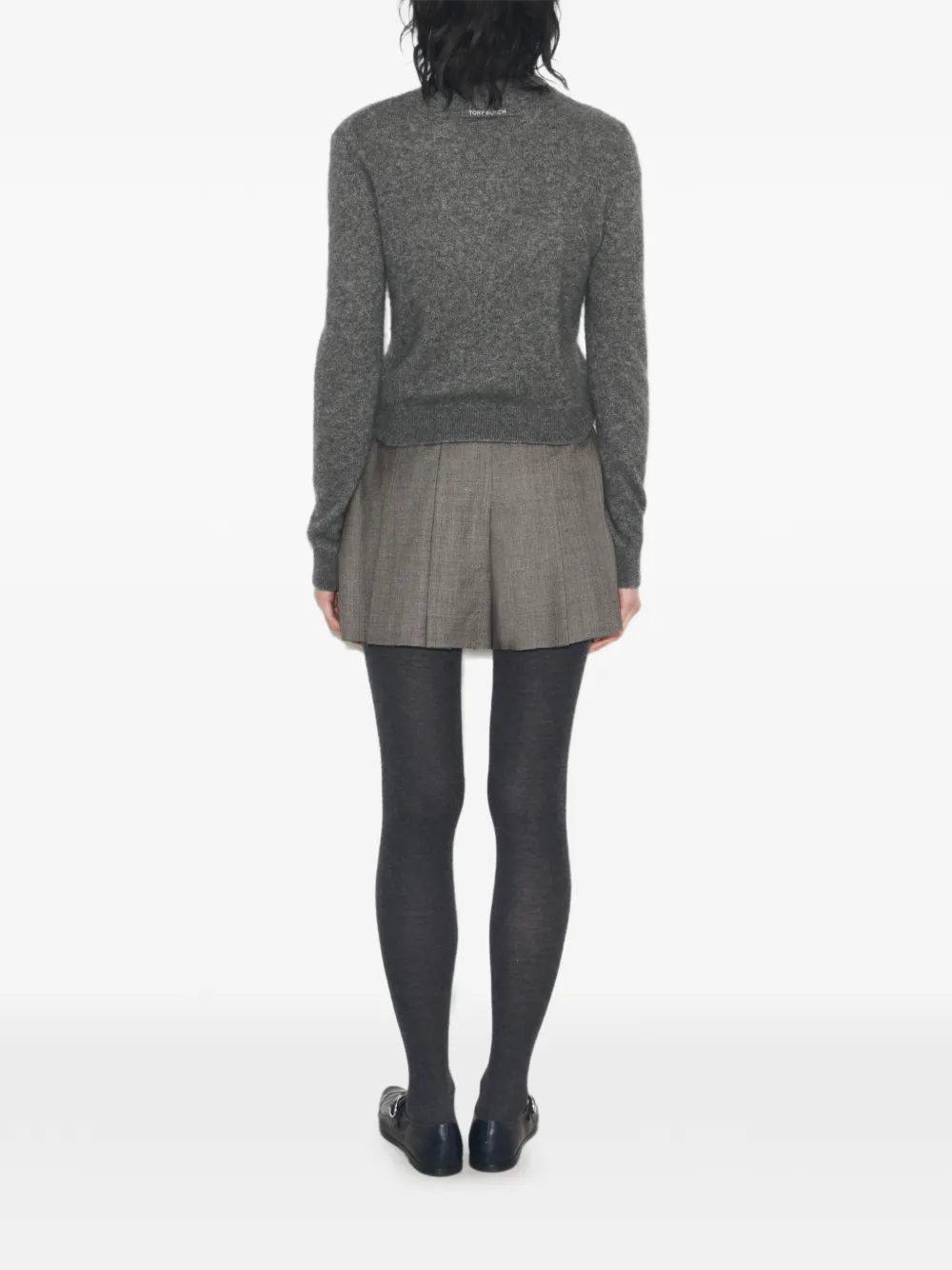  Tory Burch Wool Shorts - Grey 