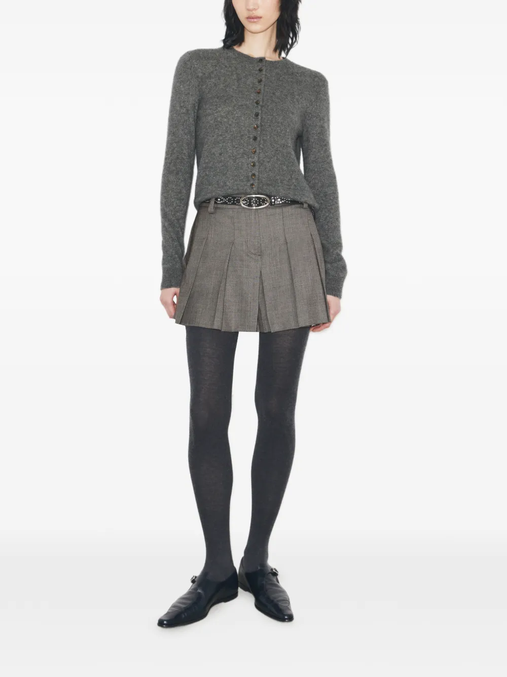  Tory Burch Wool Shorts - Grey 