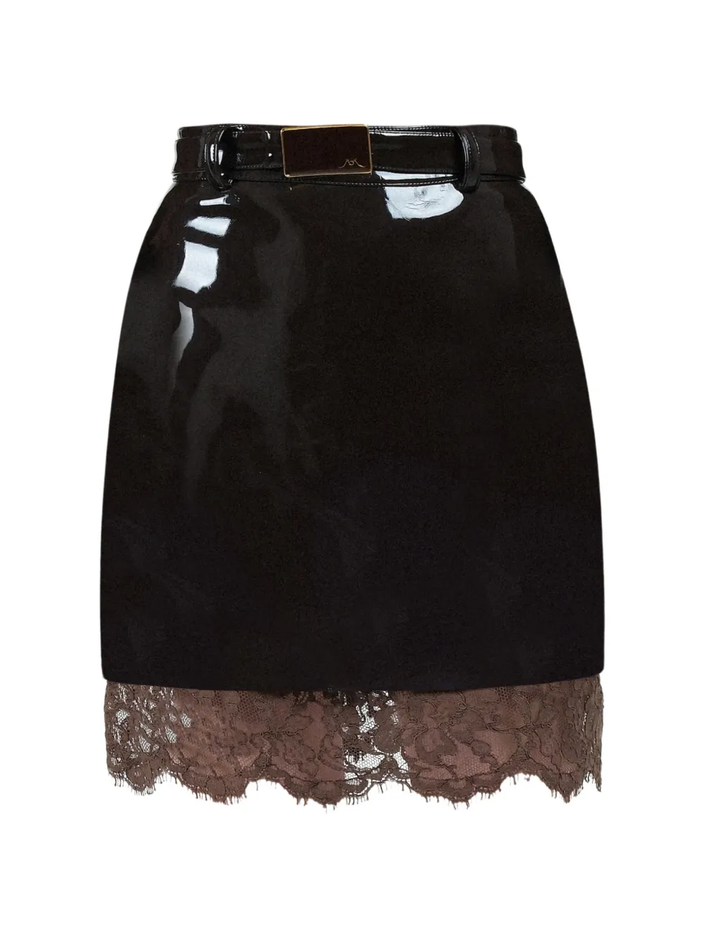 Rowen Rose lace mini skirt - Marrone