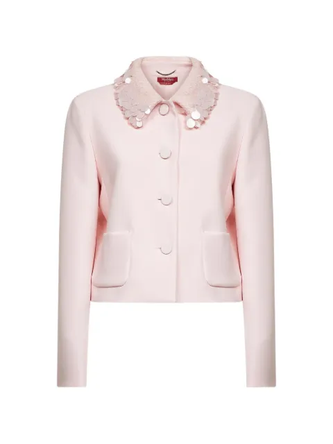 Max Mara Blazer com aplicação de paetês