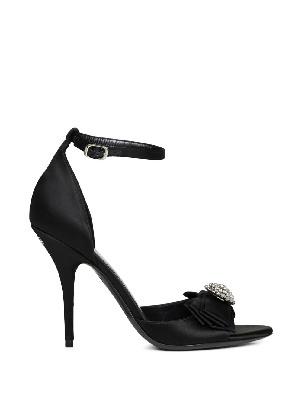 Balenciaga Avenue sandalen verfraaid met stras en strik Zwart