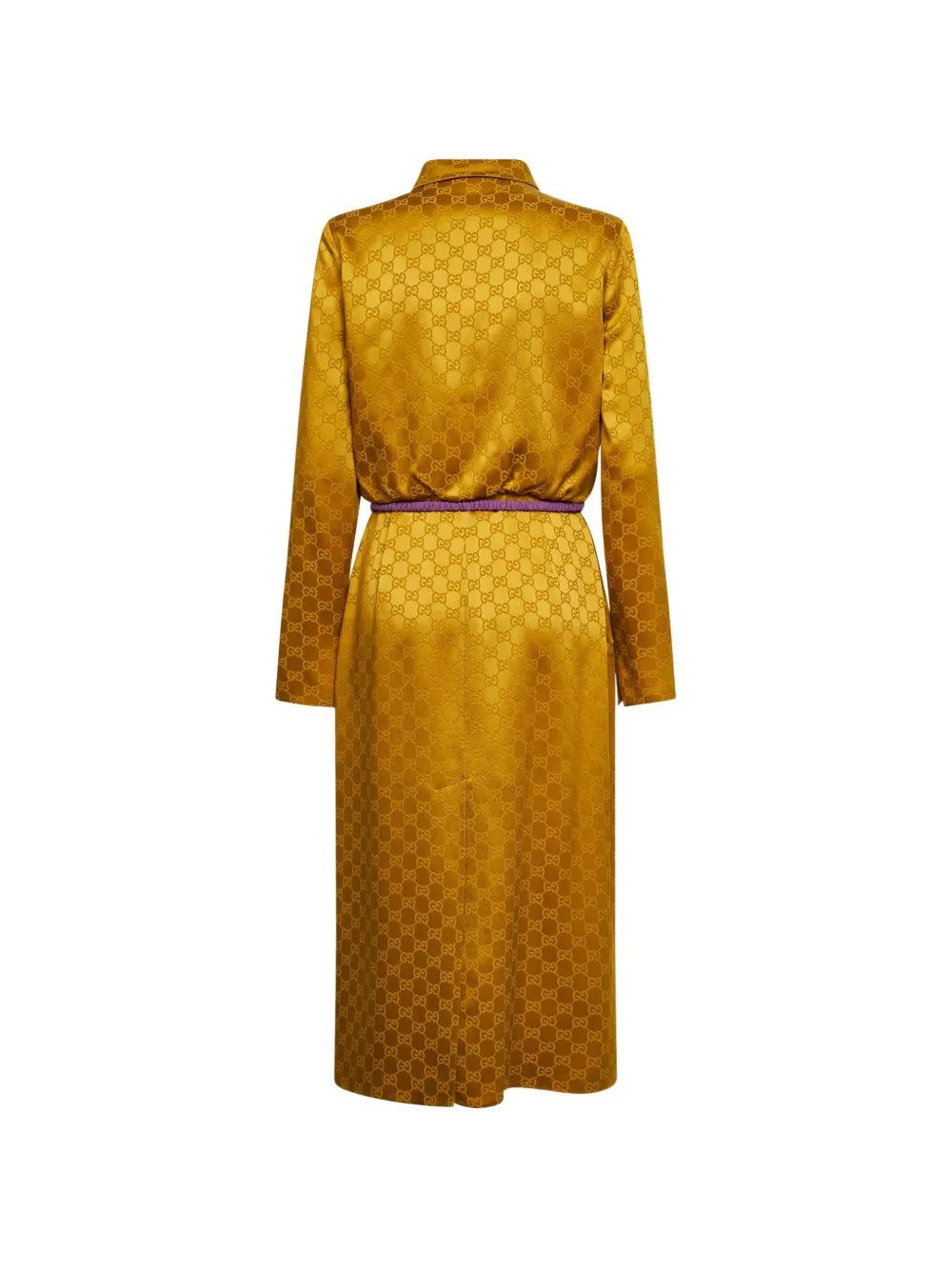  Gucci Jacquard Midi Dress - Yellow 