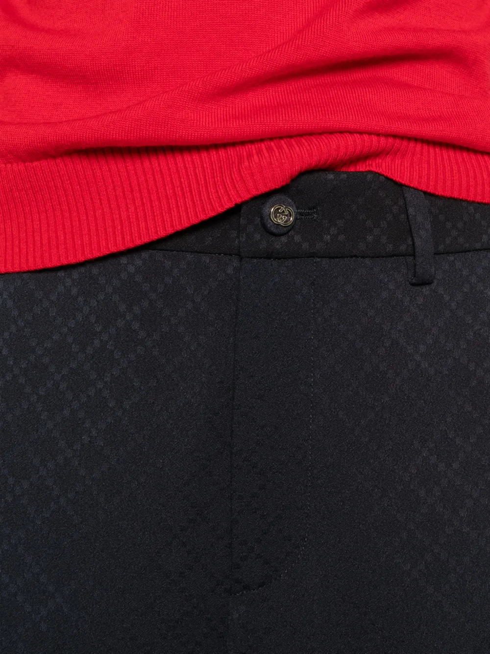 Gucci Broek met diamant-jacquard Blauw