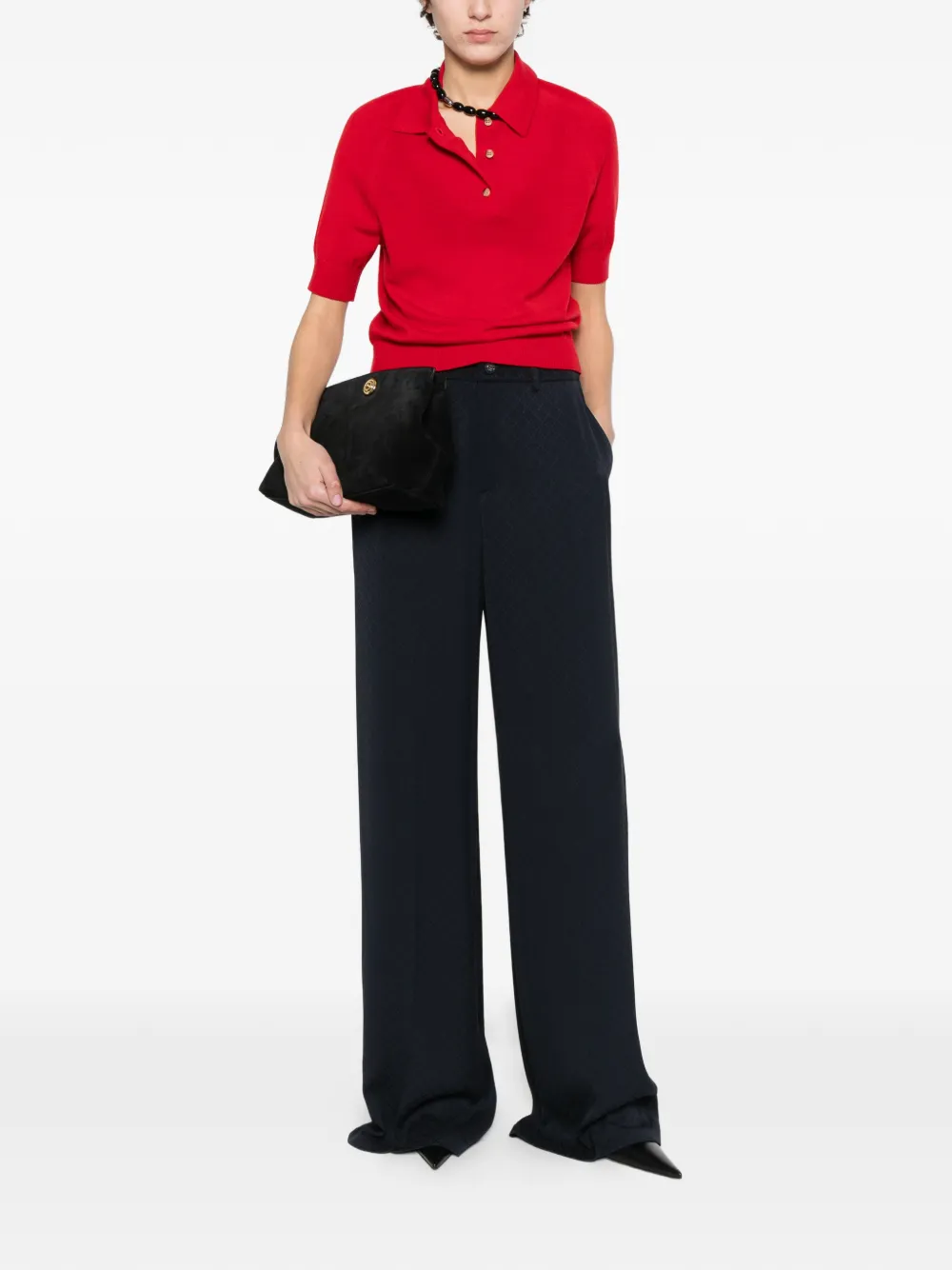 Gucci Broek met diamant-jacquard Blauw