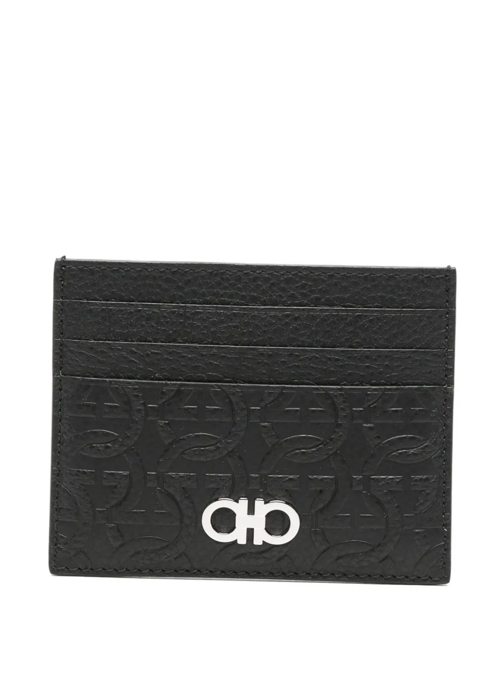 Ferragamo logo-embossed cardholder - Nero