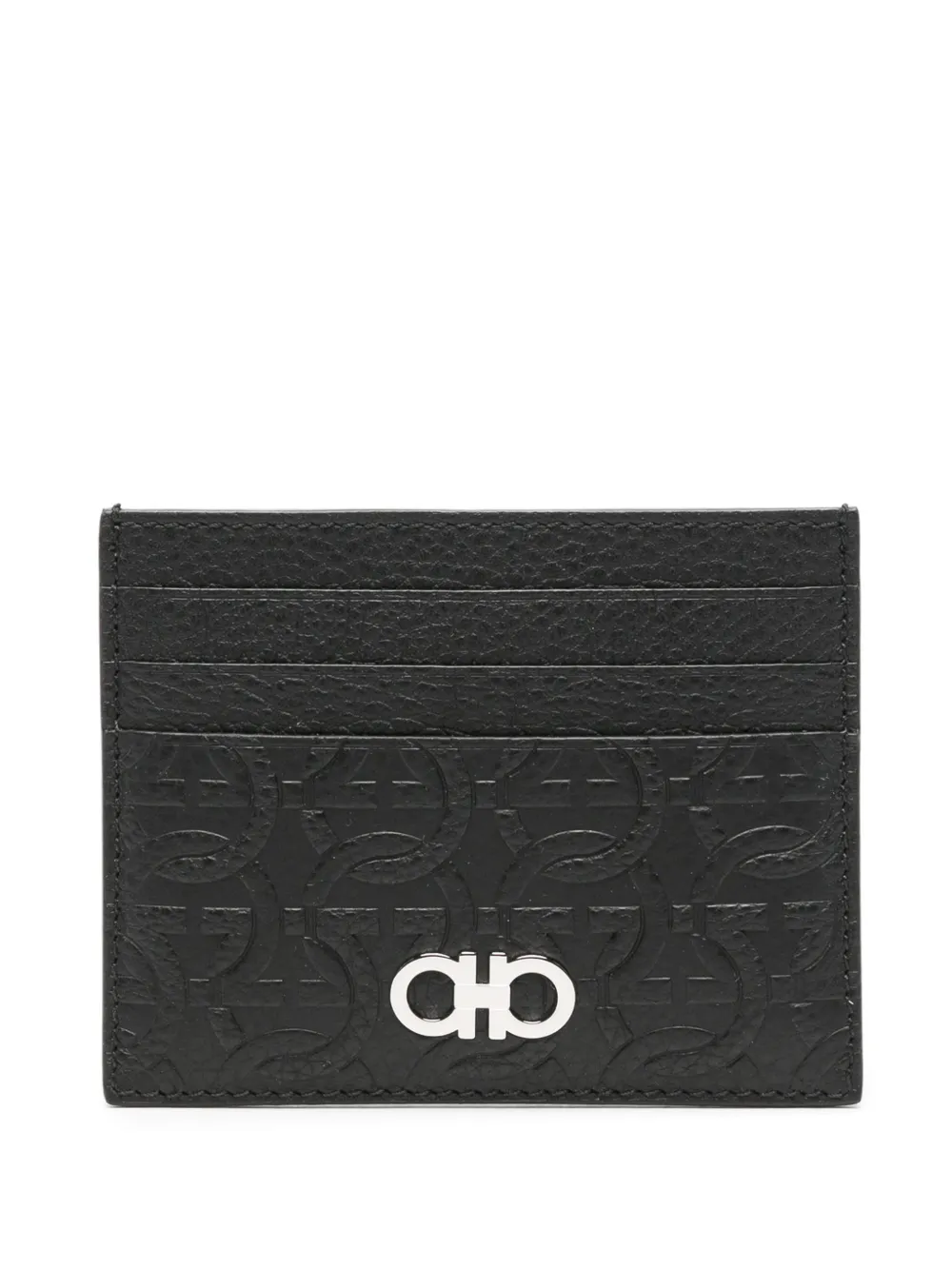 Ferragamo logo-embossed cardholder - Nero