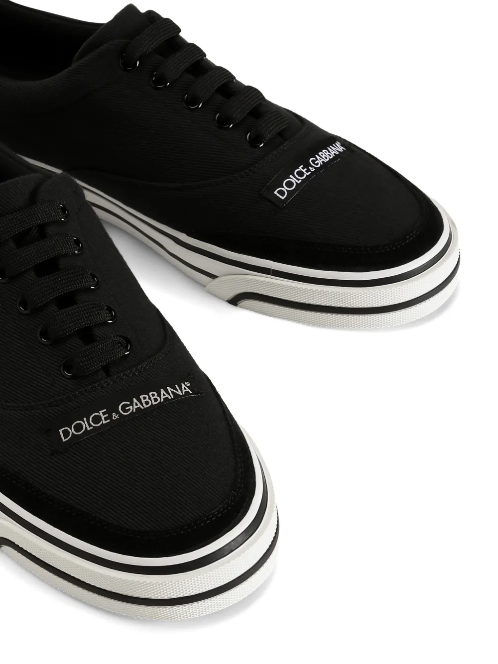 Dolce & Gabbana Sailing canvas sneakers Zwart