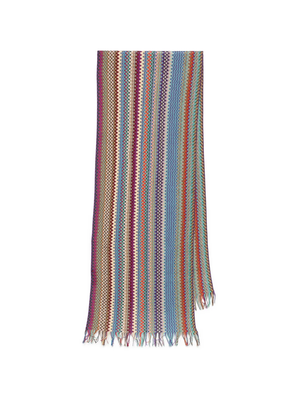 Missoni Sciarpa con frange - Blu