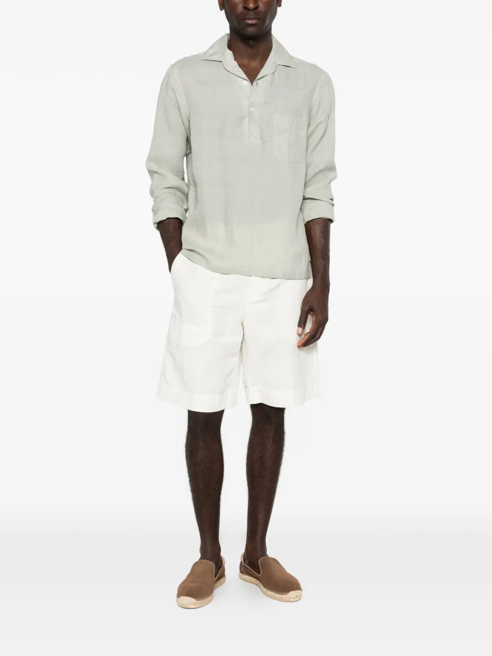 Lardini chest-pocket polo shirt - Verde