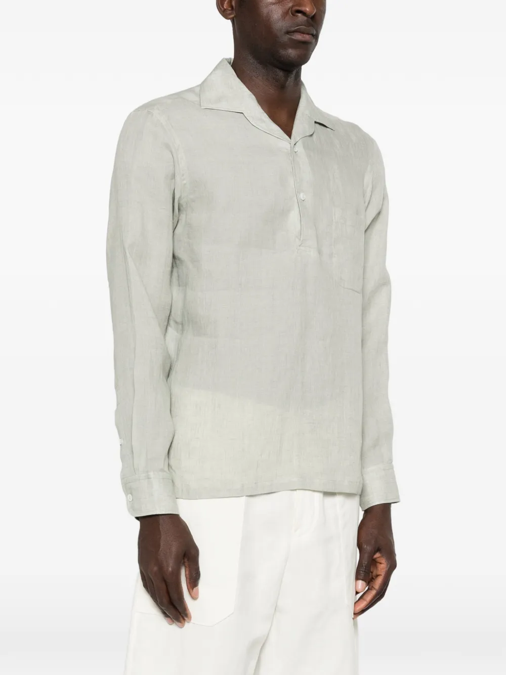 Lardini Poloshirt met borstzak Groen